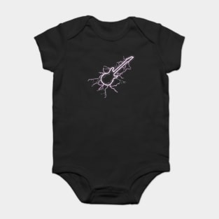 Electric Guitar with Lightning Baby Bodysuit